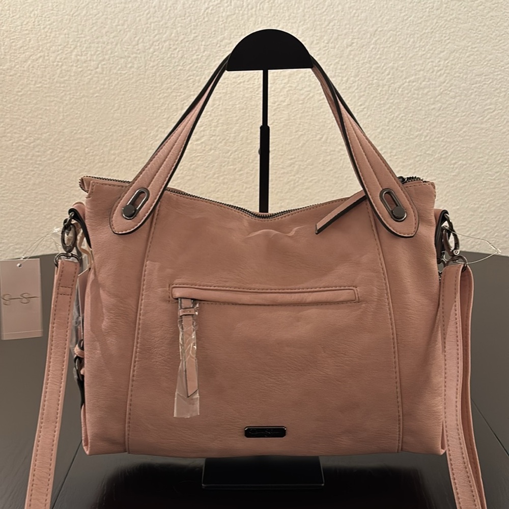 Jessica Simpson Powder Blush Roxanne Satchel - Picture 7 of 9
